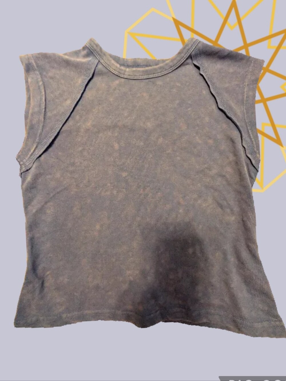 NWOT Blue Mineral Wash Tank Muscle Tshirt